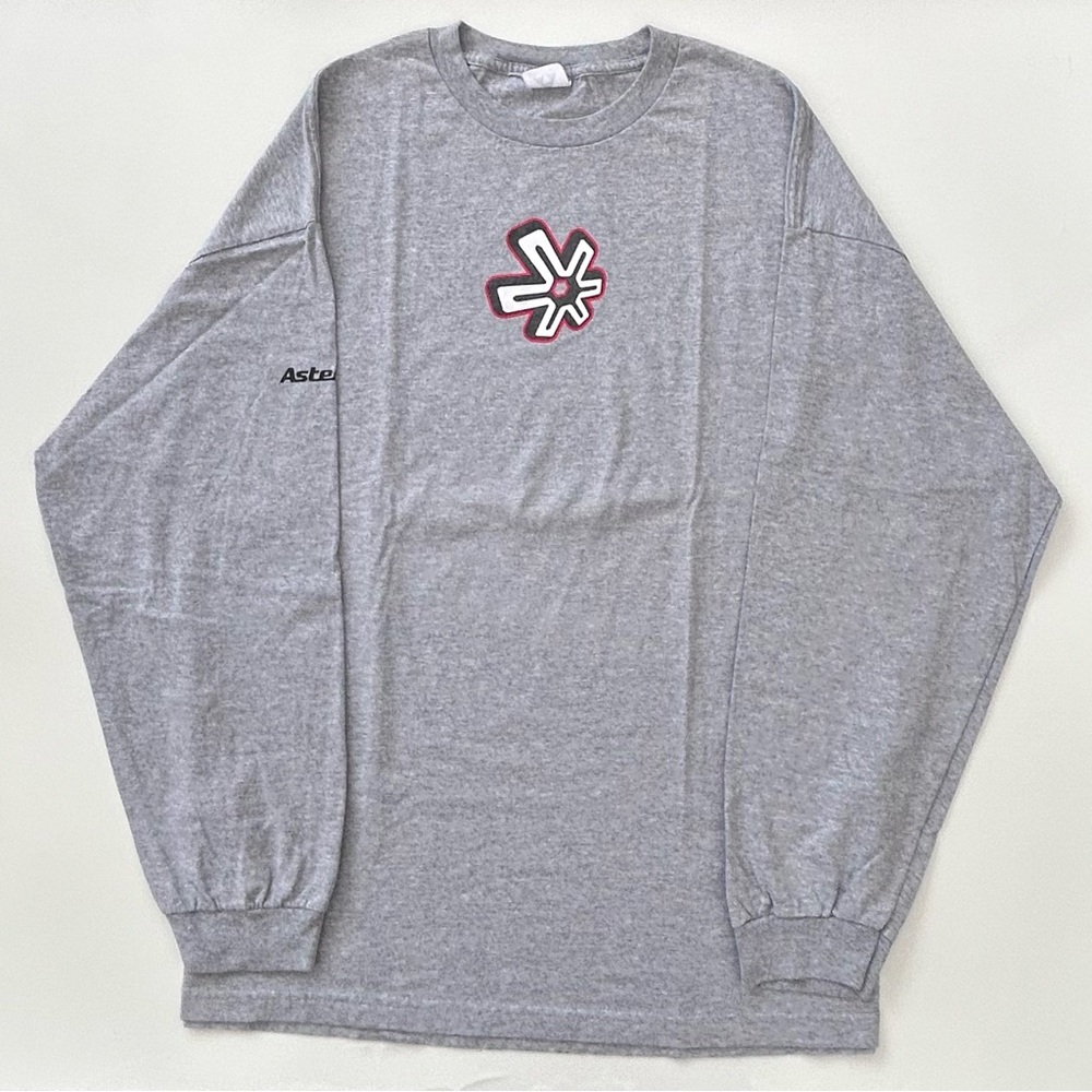 Vintage Y2K Asterisk Center Logo Long Sleeve Graphic T Shirt Men’s 2XL Skater